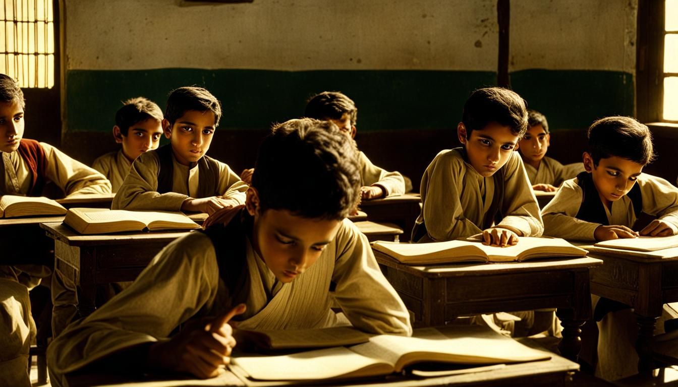 Persian Classroom Scene in 1844