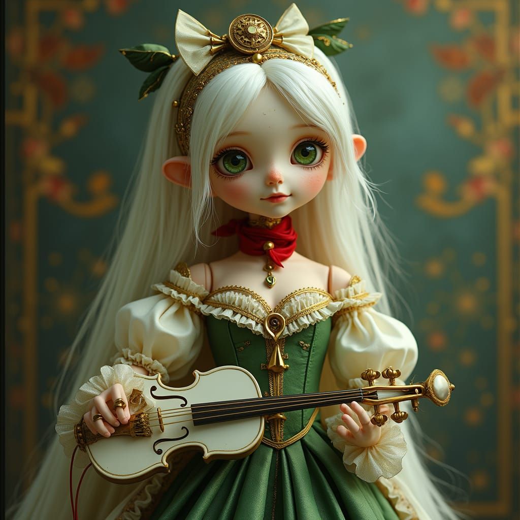 Steampunk Automaton Maiden in Elegant Gown