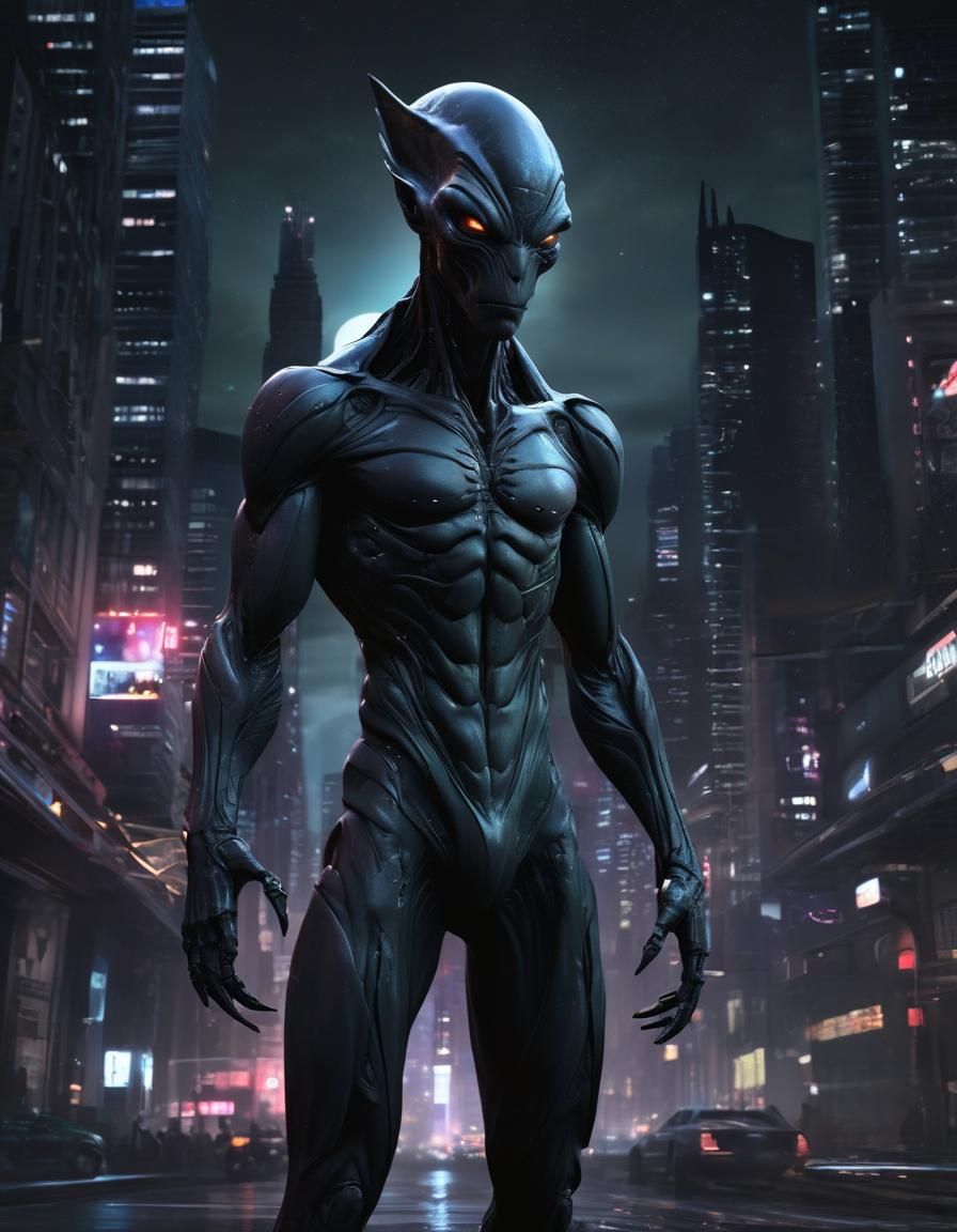 Science Fiction Dark Fantasy: Otherworld Alien-Imp hybrid Cr...