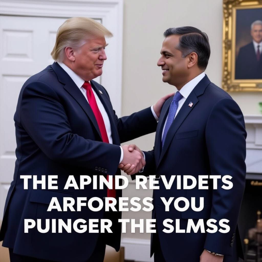 Donald Trump Slaps Nitin Yahoo in Humorous AI Art