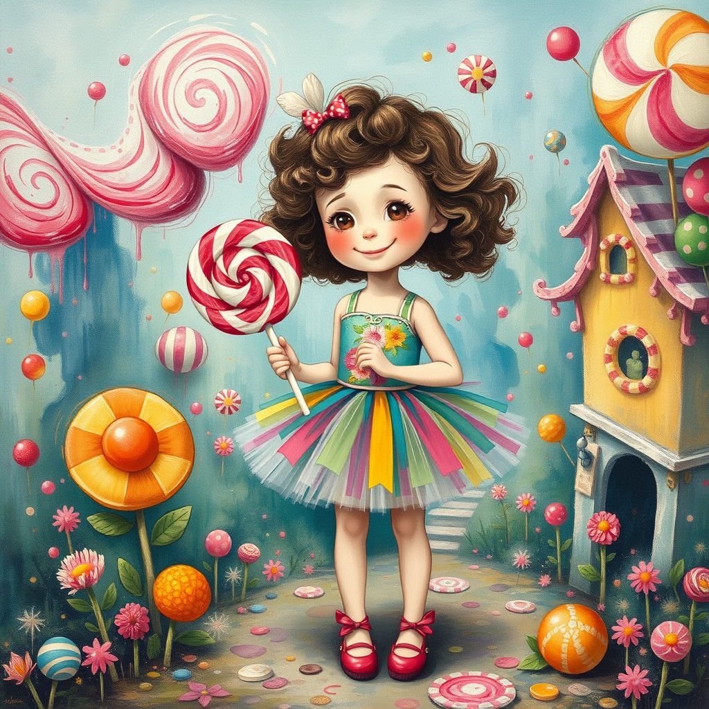 Cute candy land girl