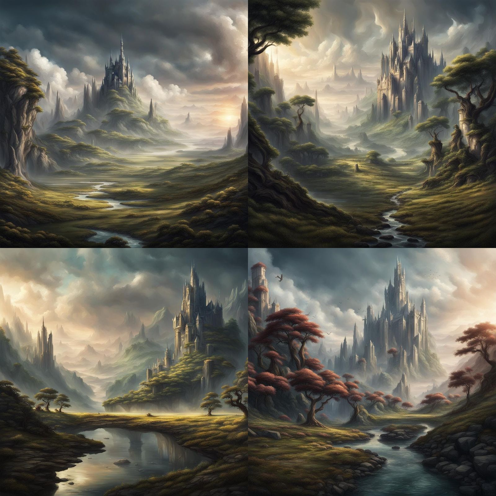 Epic Fantasy Landscape in Cinematic Style
