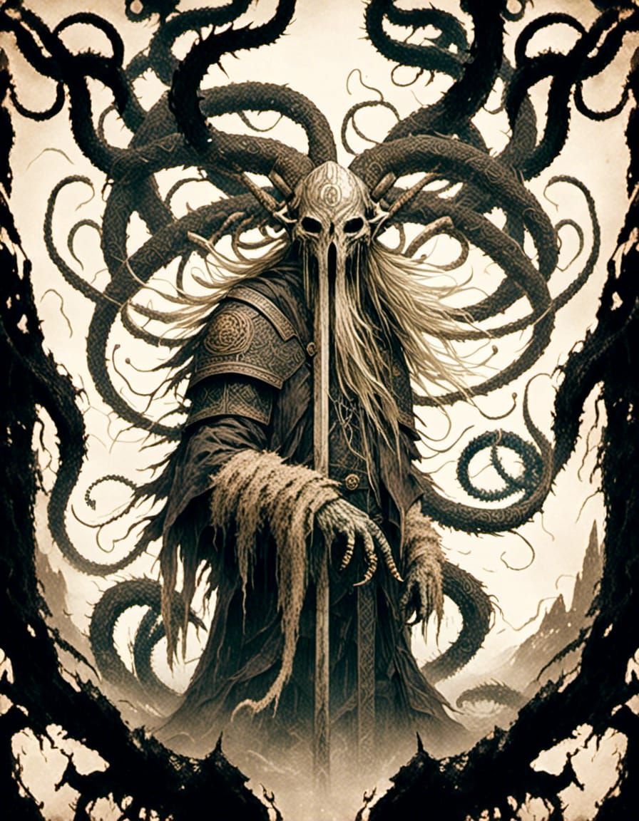 Viking Battles Jörmungandr in Eldritch Horror