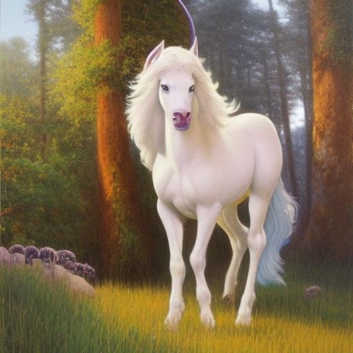 The Last Unicorn: Oil Painting