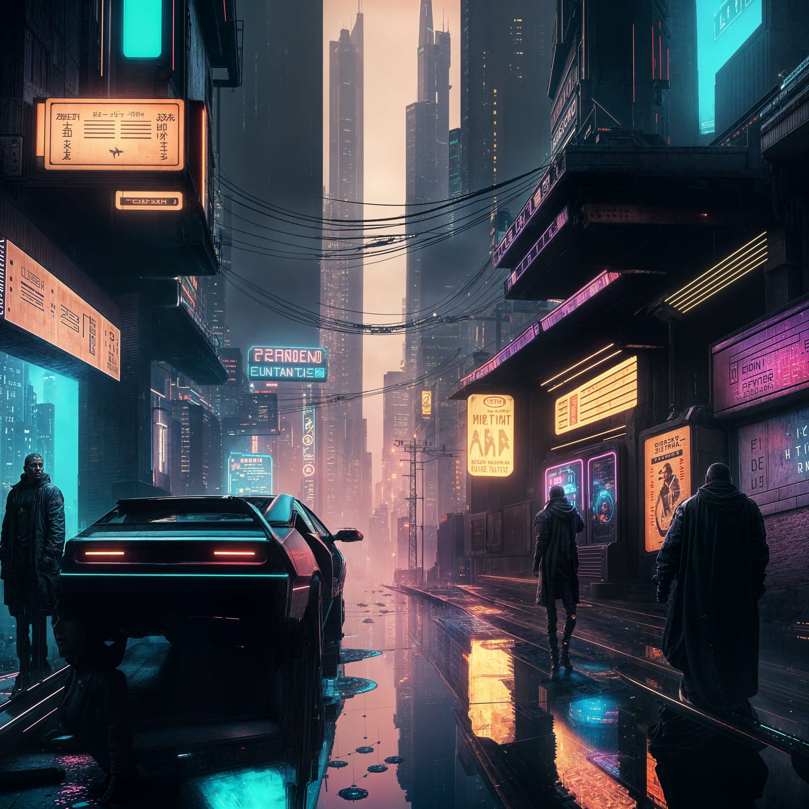 Cyberpunk Cityscape with Blade Runner Ambience