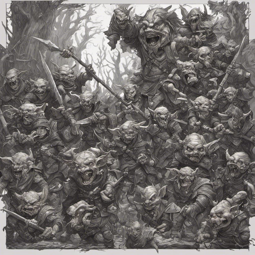 Goblin Horde in Heavy Metal Style