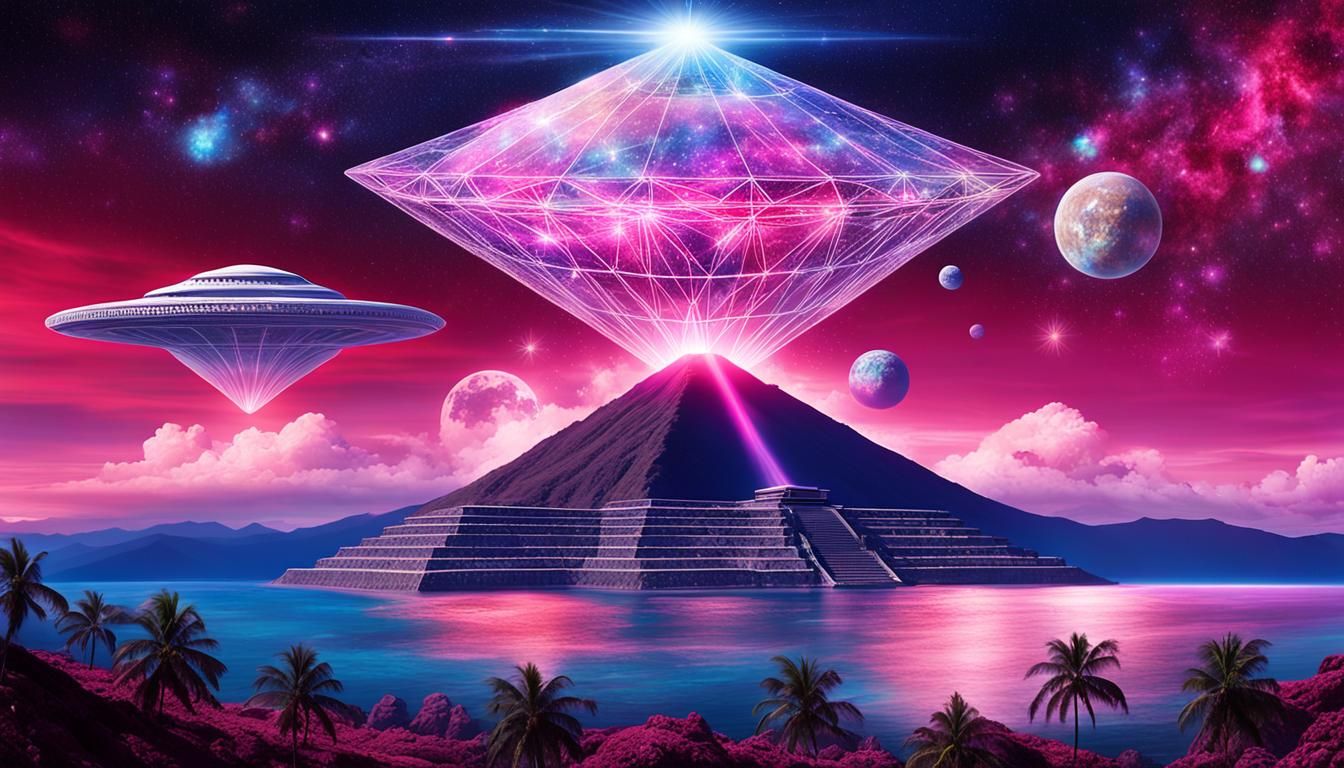 Pleiadian Mothership Over Hawaii in Cinematic Style