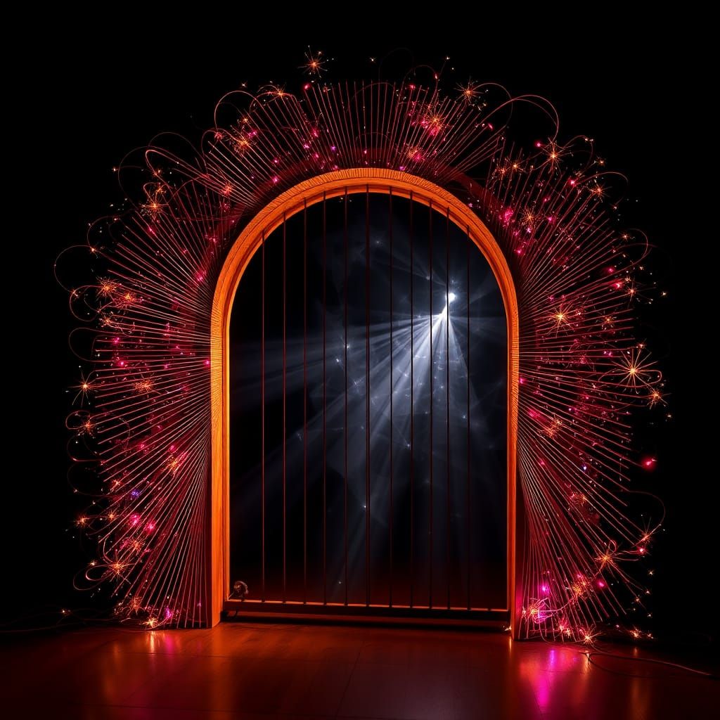 Magic Gate Crafted from Guitar Strings