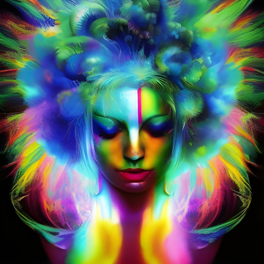 Exploding Rainbows in a Hyperdetailed Composition