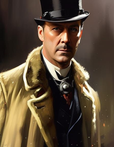 Victorian Portrait of Inspector Lestrade as Speedpaint