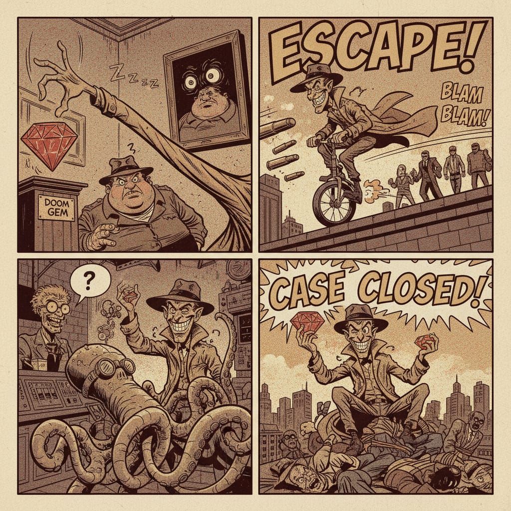 Jay Spyder Comic in 1960s MAD Magazine Style