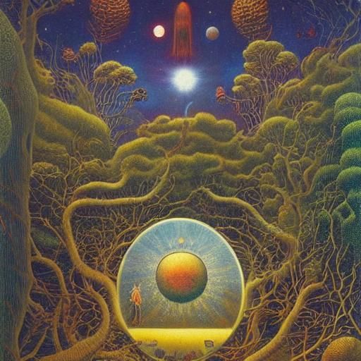 Surreal Soul in Orbit: A Space Fairytale