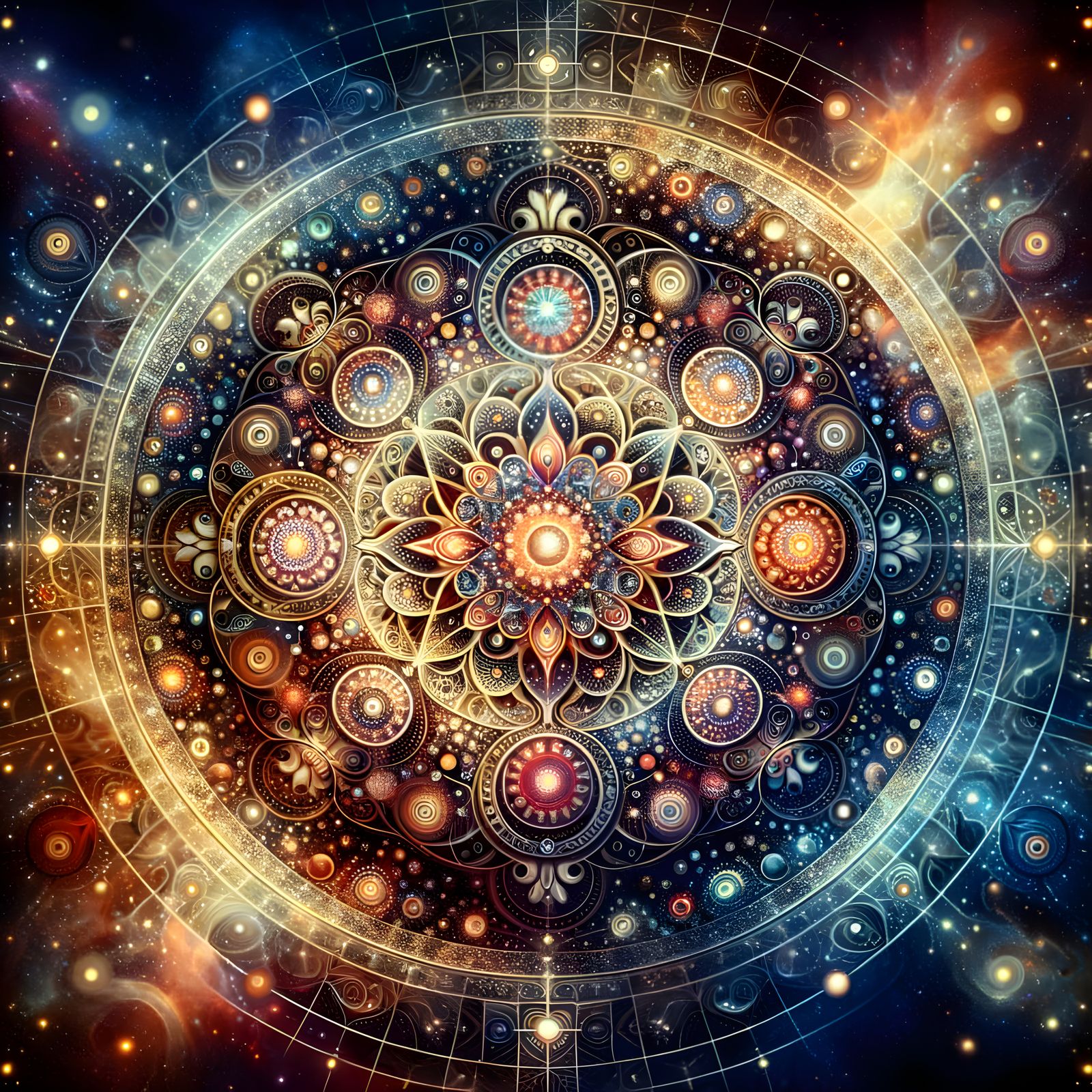 Holographic Cosmos: A Visionary Astral Plane Artwork