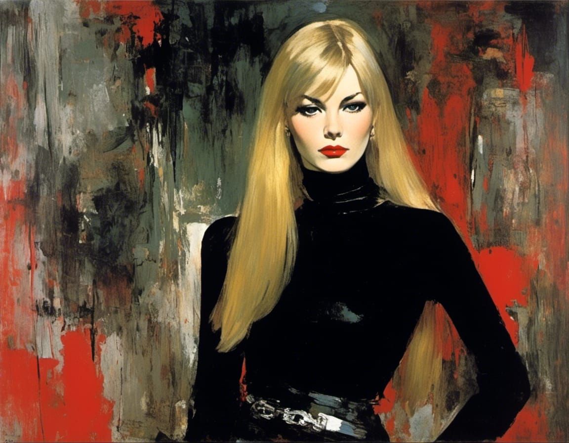 Impressionist Woman with Silver Necklace