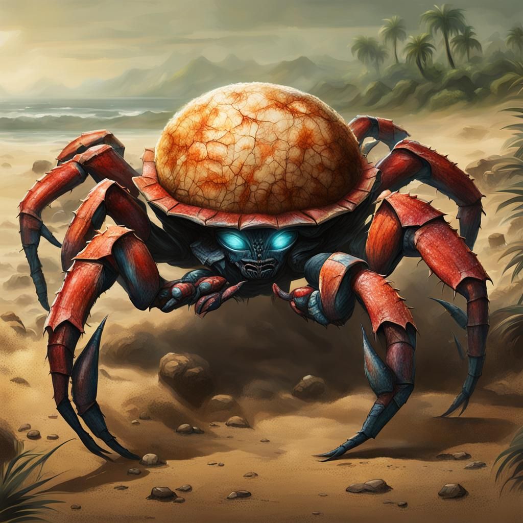 Exotic Alien Lifeforms on Distant Exoplanet Concept Art