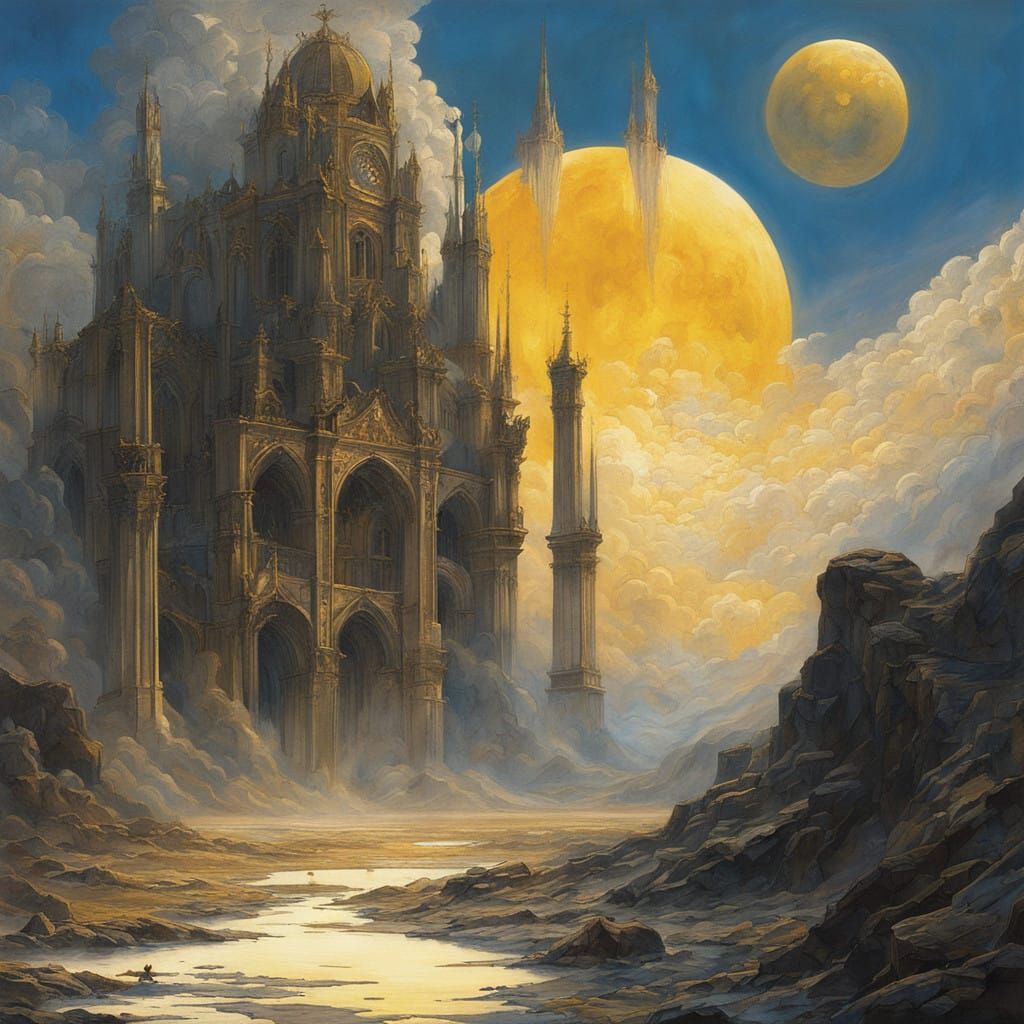 Cinematic Archangel in Heavenly Hyperspace