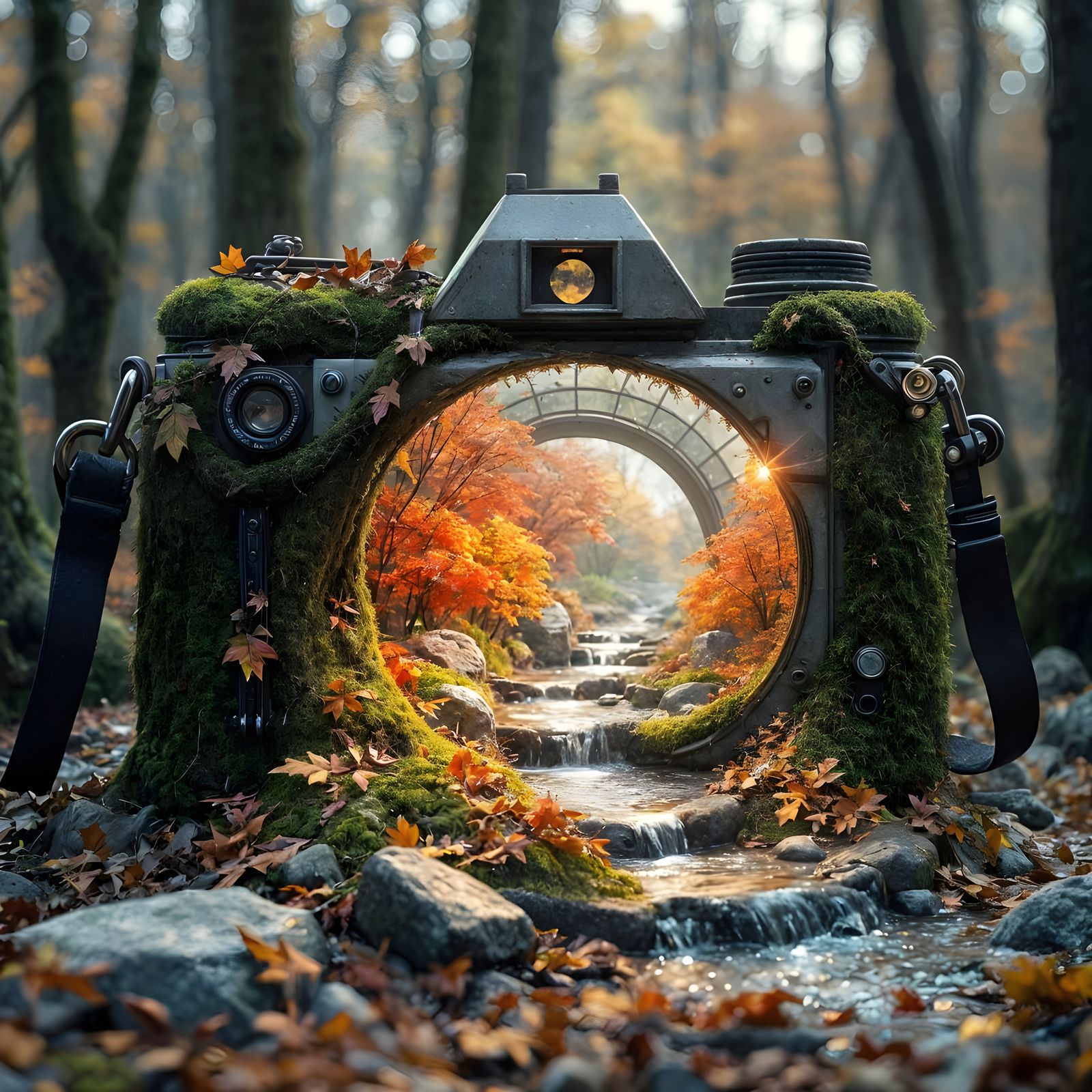 Um portal entre mundos 🌿📷✨ Onde a natureza transborda arte