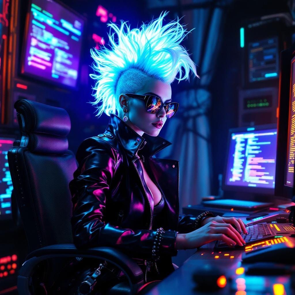 Cyberpunk Marie Antoinette: Hacker in Versailles
