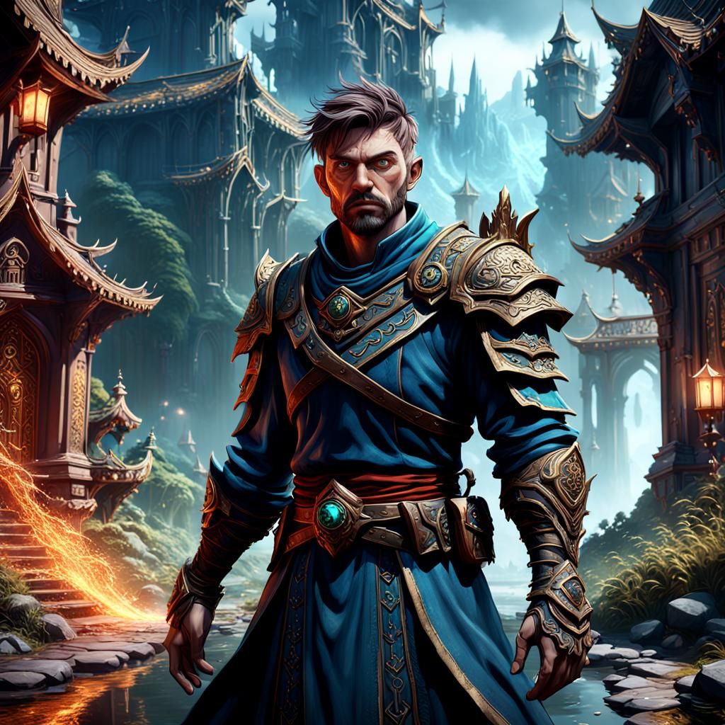 Detailed Fantasy Character Concept Art