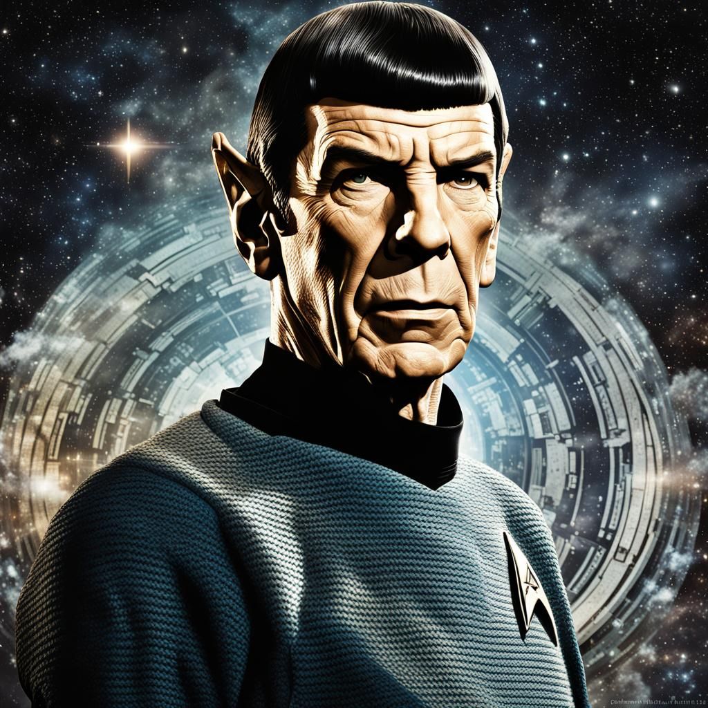 Mr. Spock Saying Live Long and Prosper: 3D Render