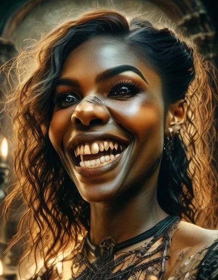 High-Resolution Portrait of a Vampire in Dark Fantasy Style