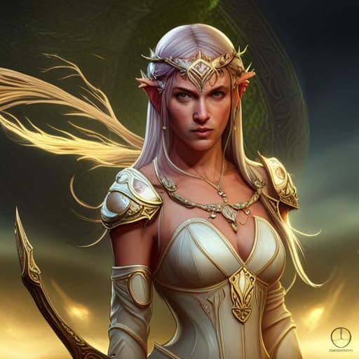 Elven Princess Dark Fantasy Concept Art