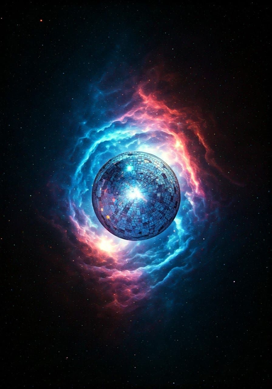 Cosmic Vulcan Chessboard: Vibrant Iridescent Nebula in 8K Ho...