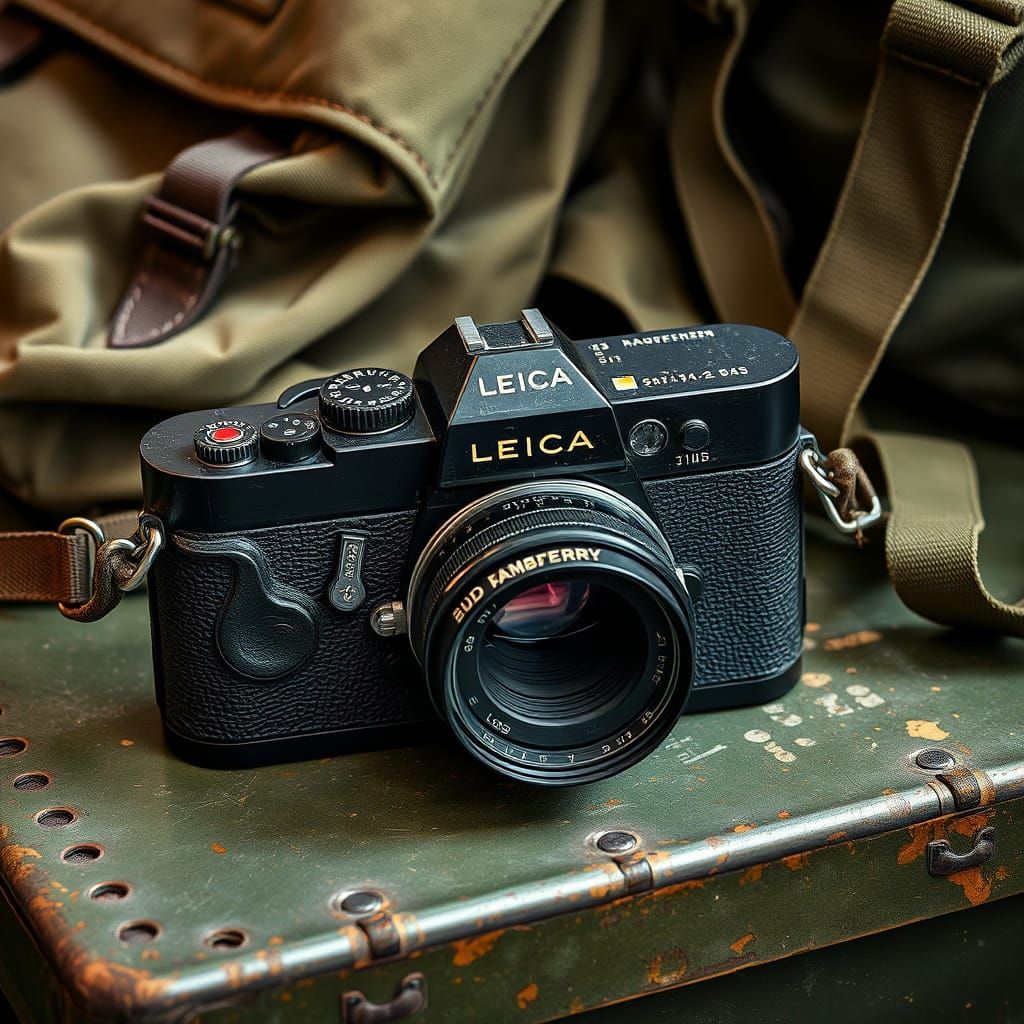 Leica with a rare FambFerry lens, LOL.