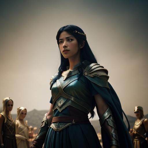 Dramatic Film Still of the Greek Fates