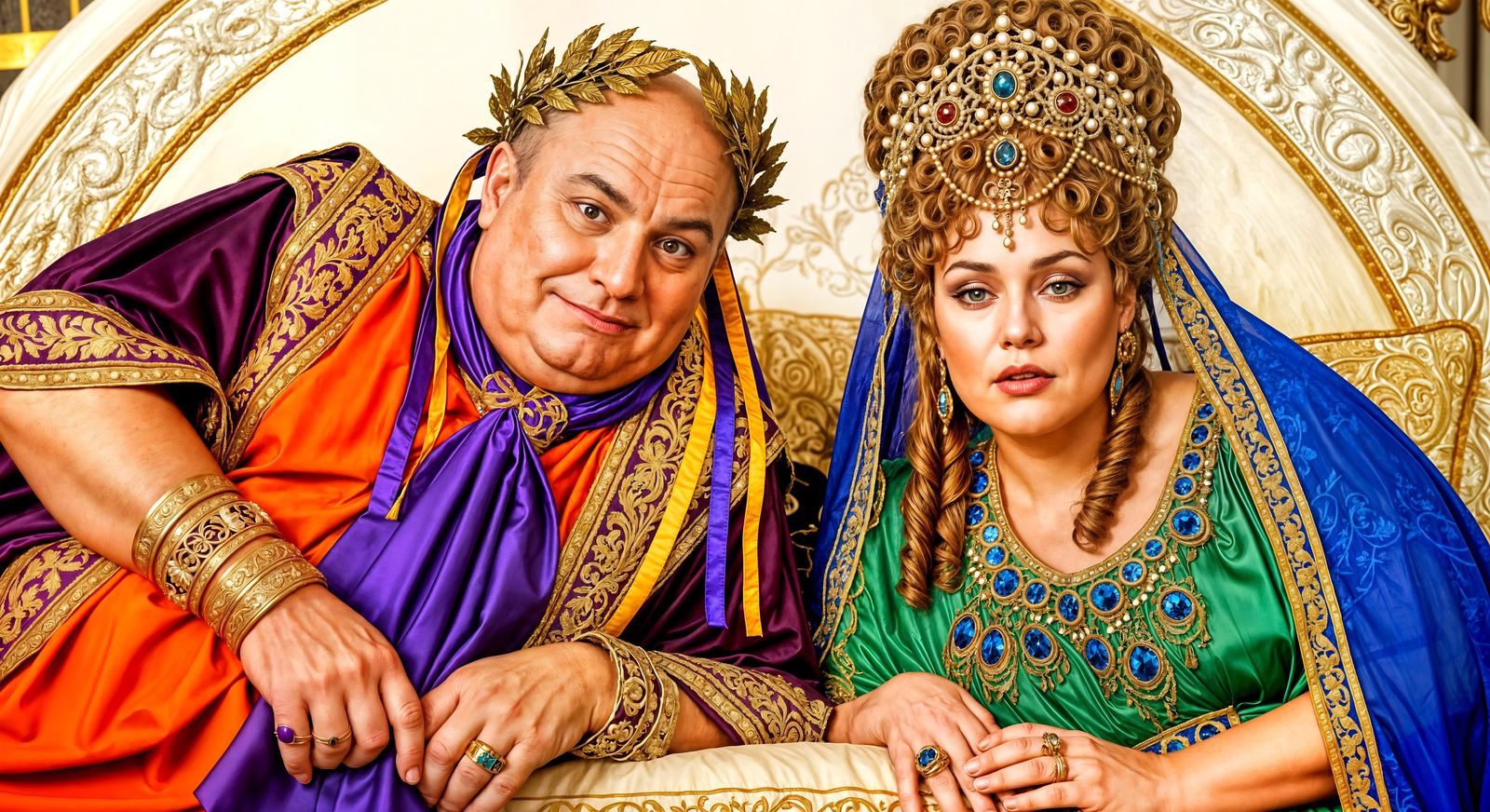 PETRONIUS ARBITER'S "SATYRICON": TRIMALCHIO'SBANQUET - TRIMALCHIO, THE PATRON, AND HIS WIFE, FORTUNATA - II