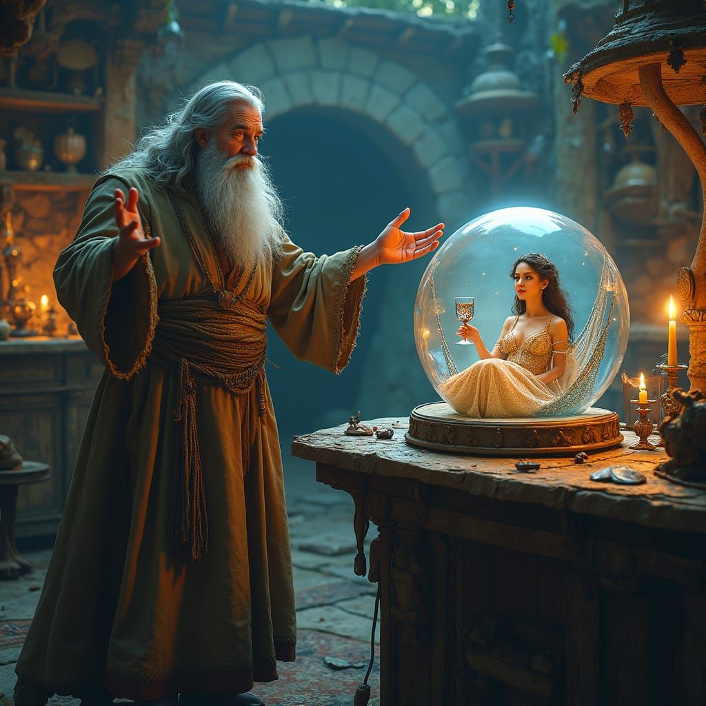 Ancient Mage's Laboratory: A Fantasy Concept Art