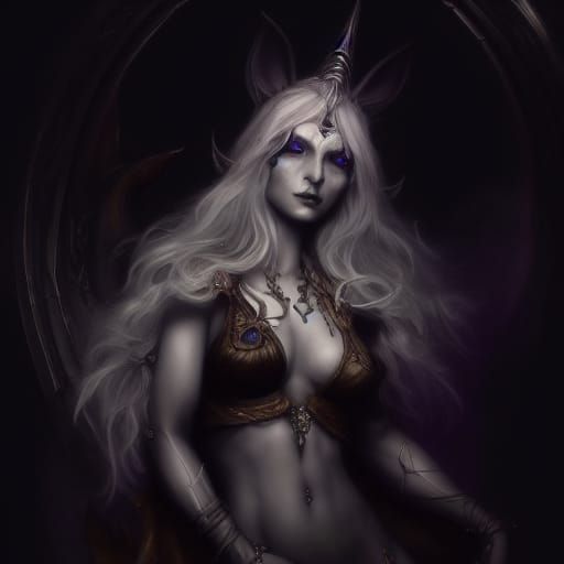 Sinister Dark Fey Crone in Hyperdetailed Dark Fantasy