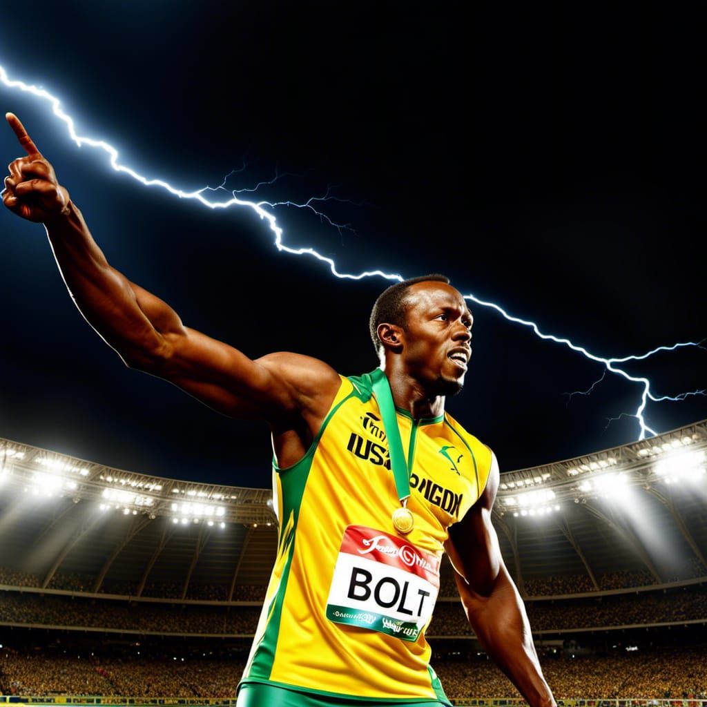 Lightning Bolt ! 2009 and Usain Bolt takes the 100m World Record 9.58sec