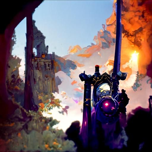 Dark Fantasy Castle with Rocket Launcher