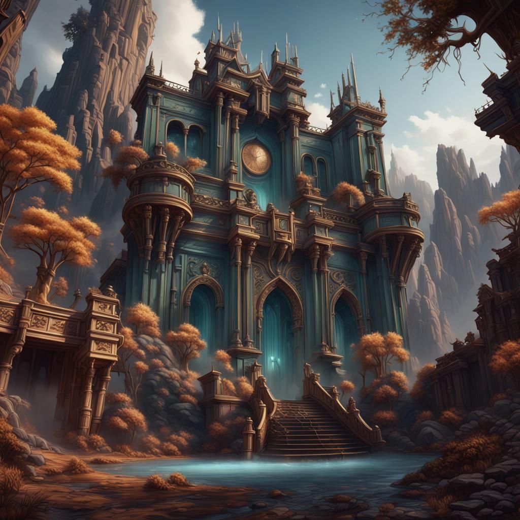 Detailed Matte Painting of Elvis in Deep Color