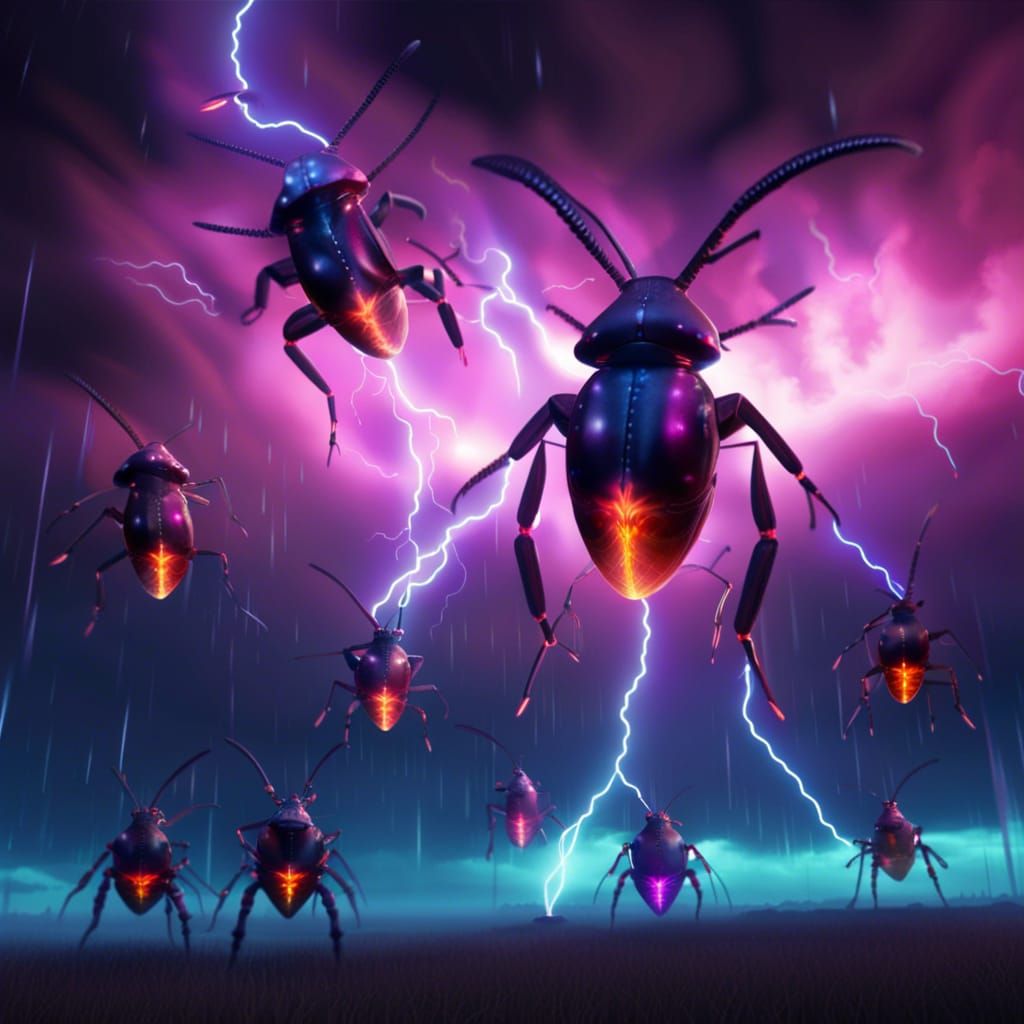 "Anyone got a giant bug zapper?"