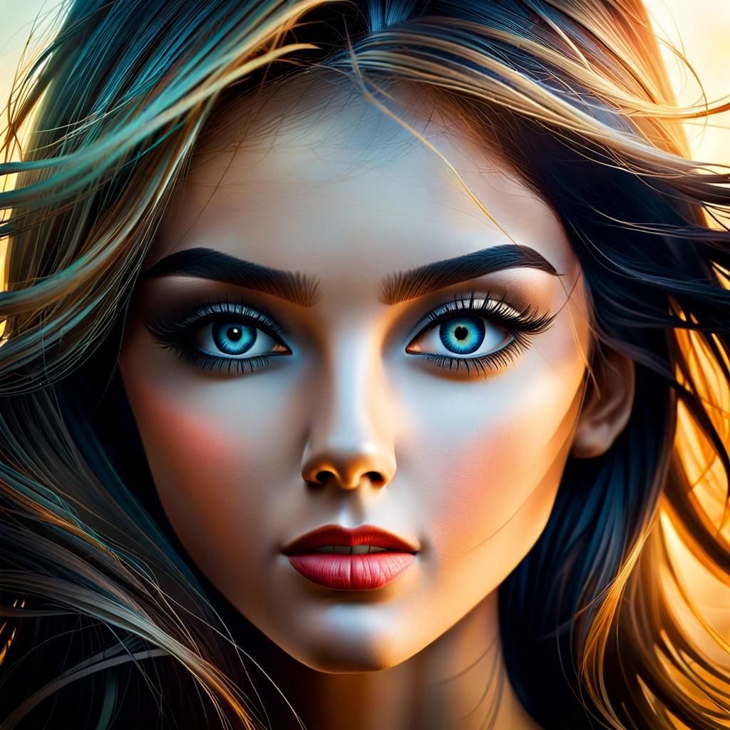 Chiaroscuro Portrait of a Mysterious Woman