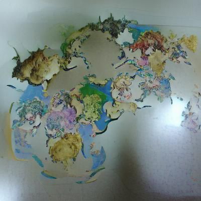 Detailed World Map Illustration