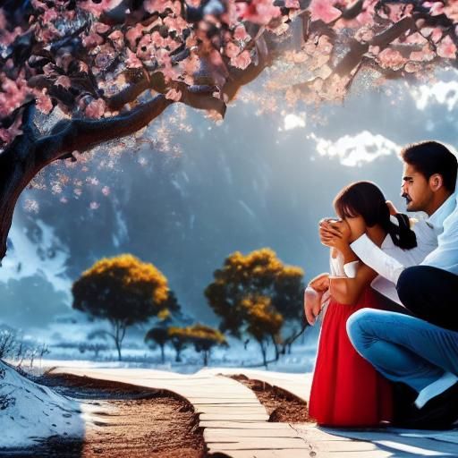 Mourning Couple: A Painted Portrait of Grief