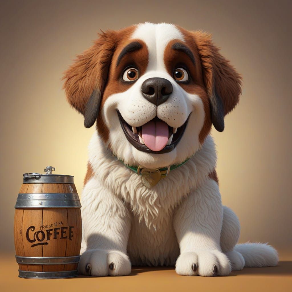 Saint Bernard Rescue Dog