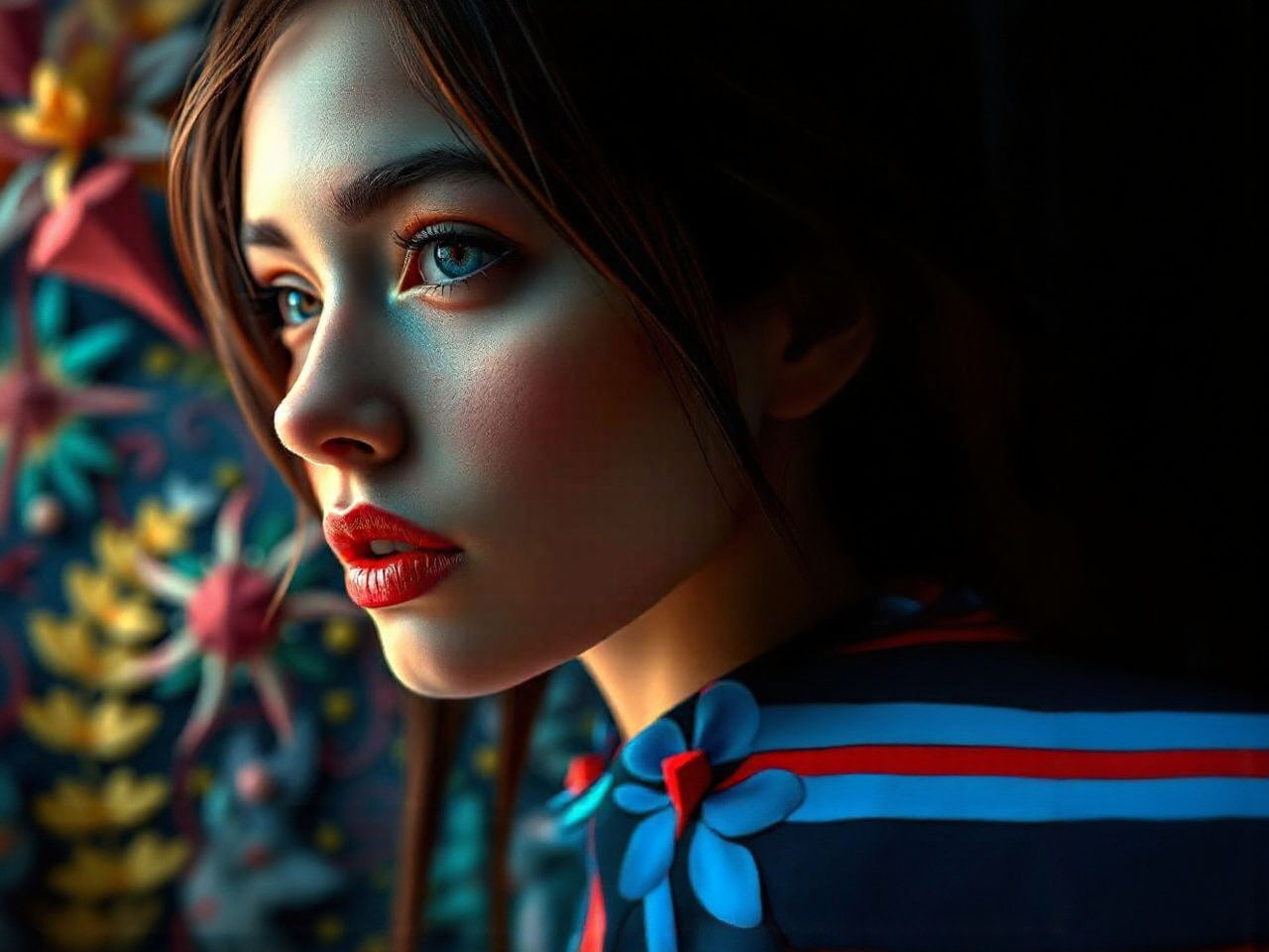 Abstract Surreal Creation in Graffiti Art Style