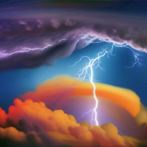 Earth's Cosmic Creation: Thunderstorms and Volcanoes