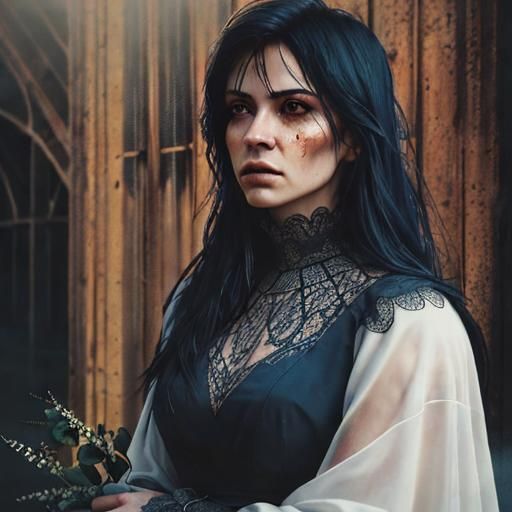 Moody Cinematic Film Still of Lone Figure