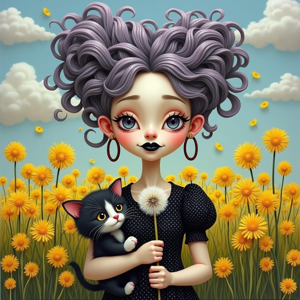 Dandelion field.