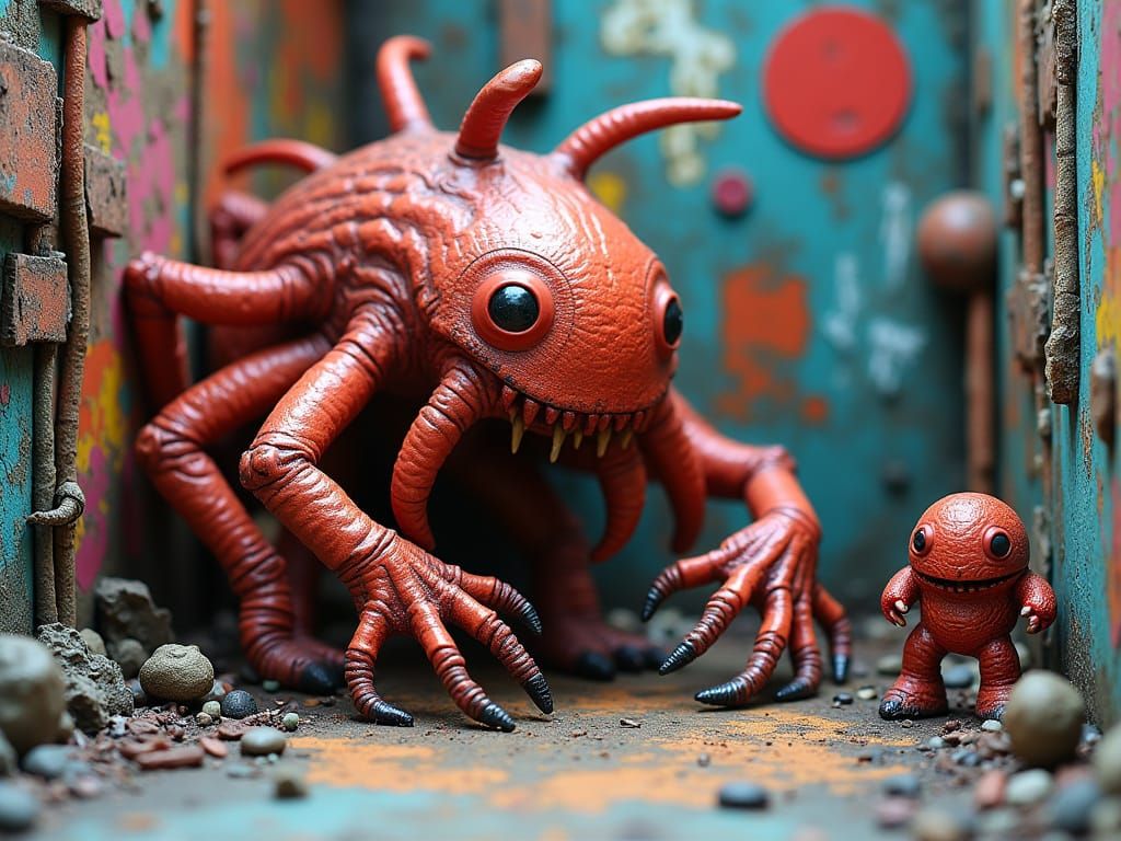 Miniature Mesonoxian City Suffering from Urban Angst and Osc...