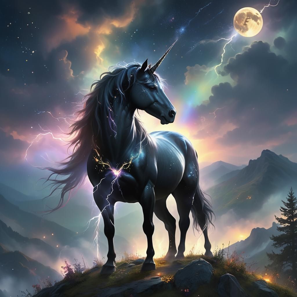 Ethereal Fantasy Unicorn in a Dreamy Atmosphere