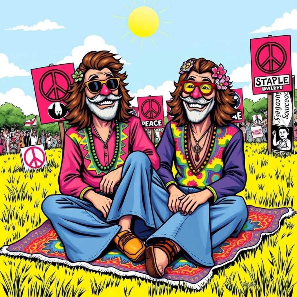 Groovy Statler and Waldorf in Hippie Chic