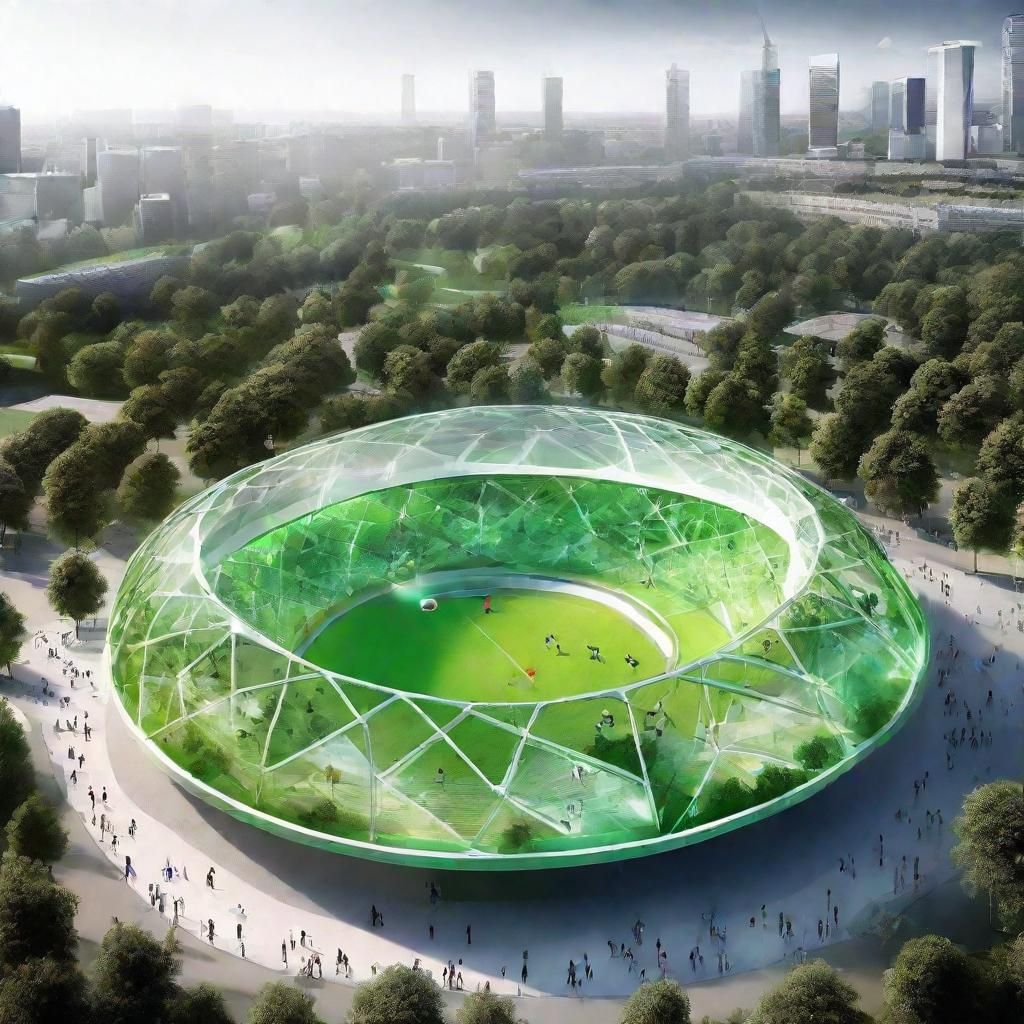 Futuristic Green Biomimetic Smart Sport Arenas