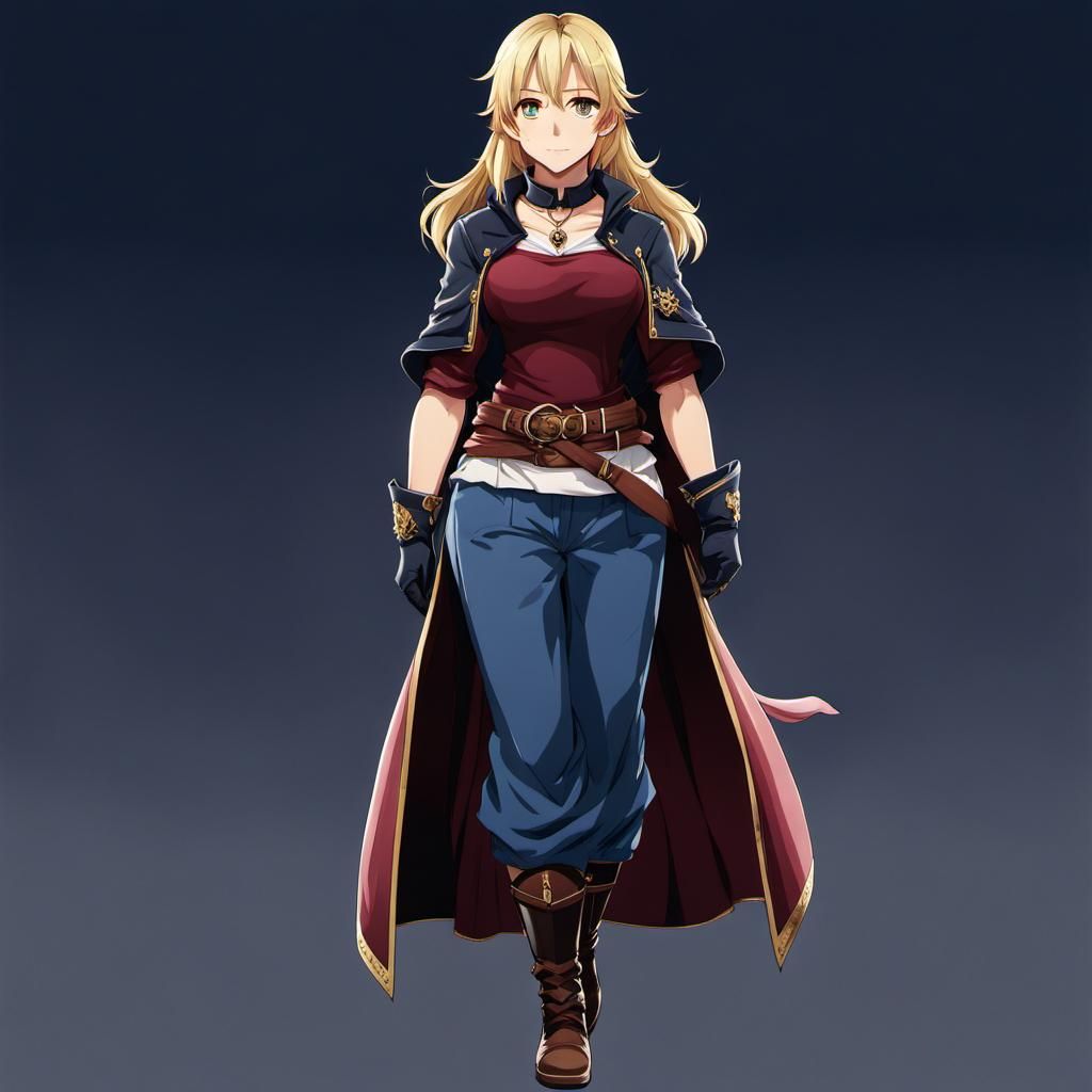 Kachua Powell in Anime Style Casual Outfit