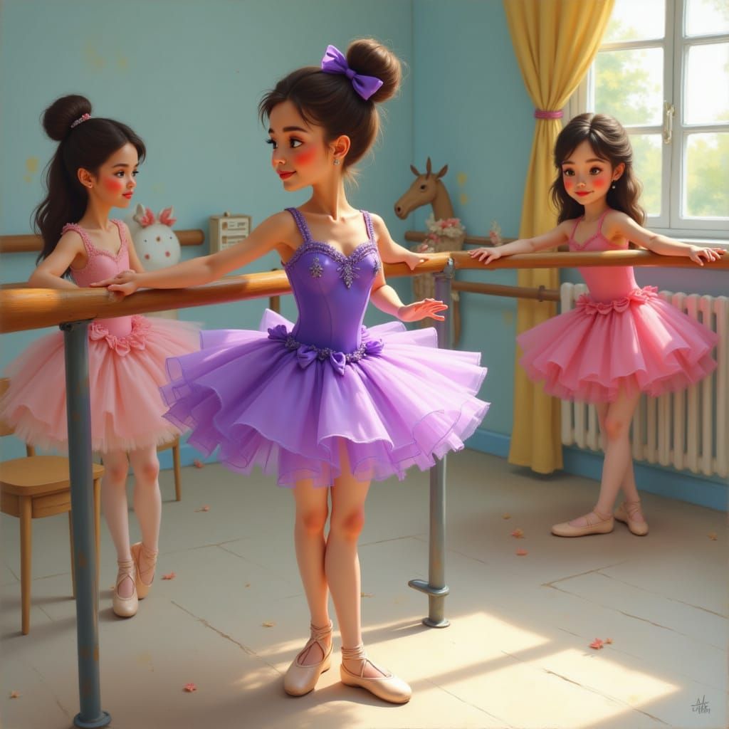 <lora:Beautiful Flux Krea:1.0> Imagine a young ballerina wea...